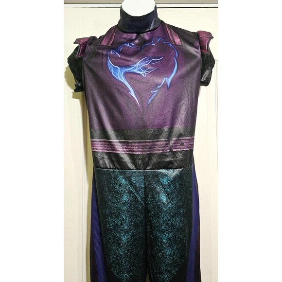 Descendants 3 Mal Costume 10-12 Disney Maleficent Villain Halloween Disguise Kid - Picture 3 of 5